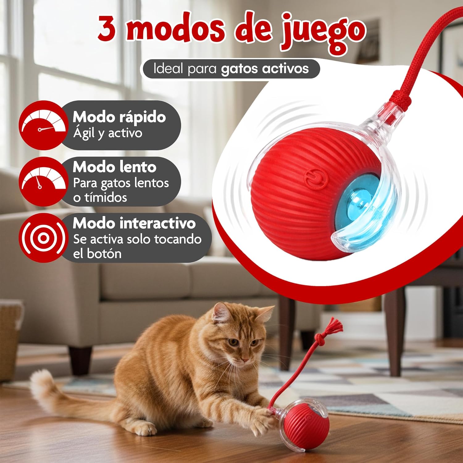 Pelota Recargable para Mascota