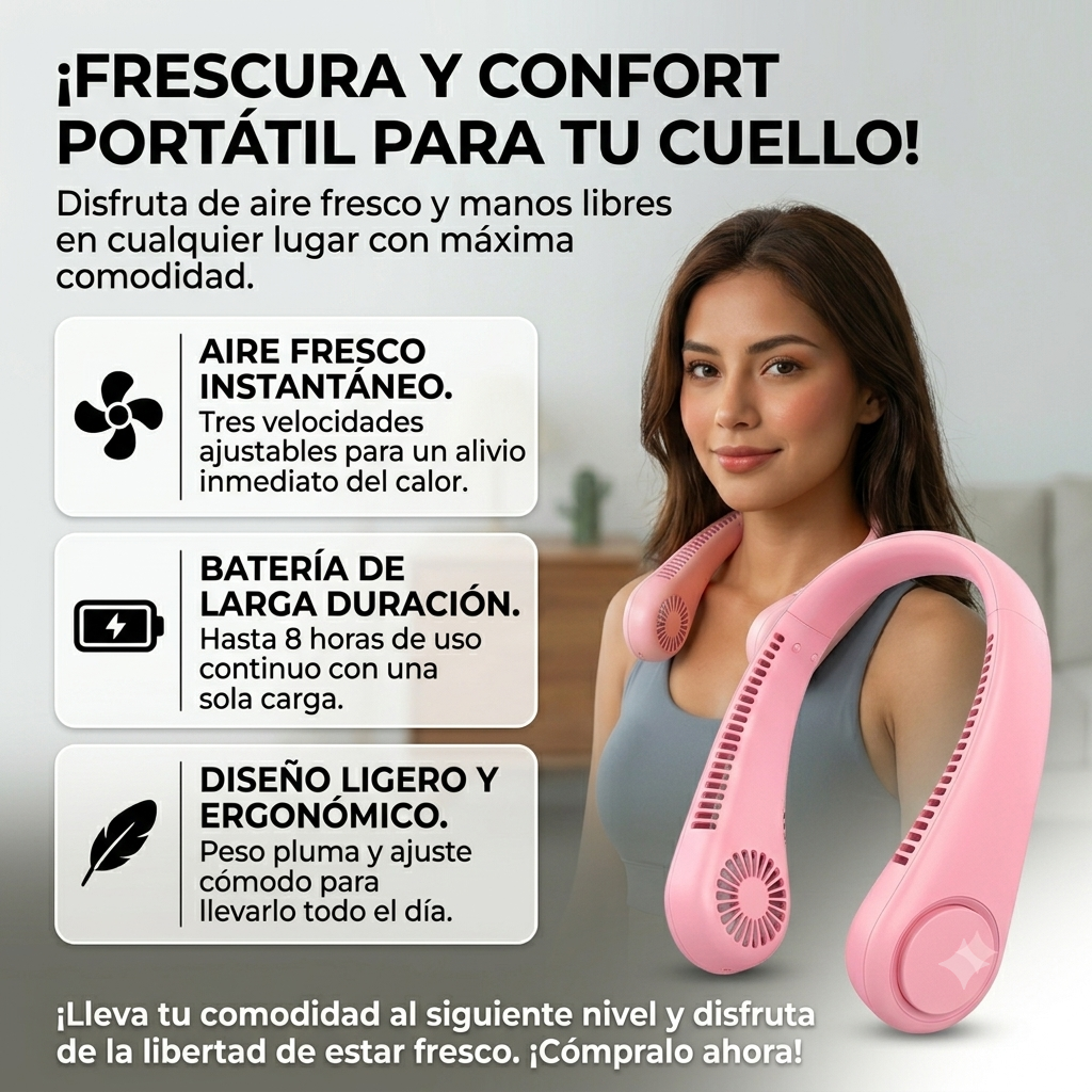 VENTILADOR PORTÁTIL DE CUELLO