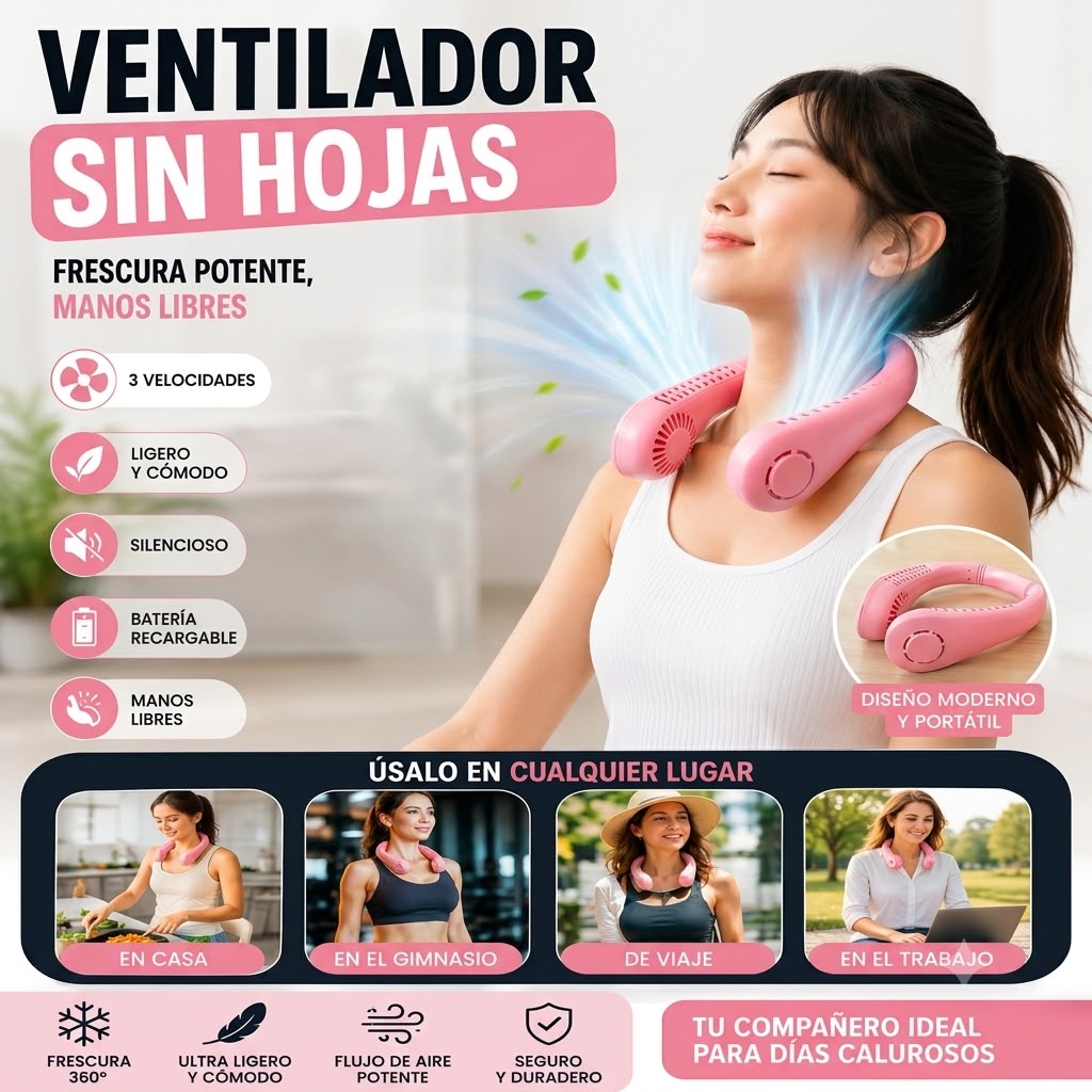 VENTILADOR PORTÁTIL DE CUELLO