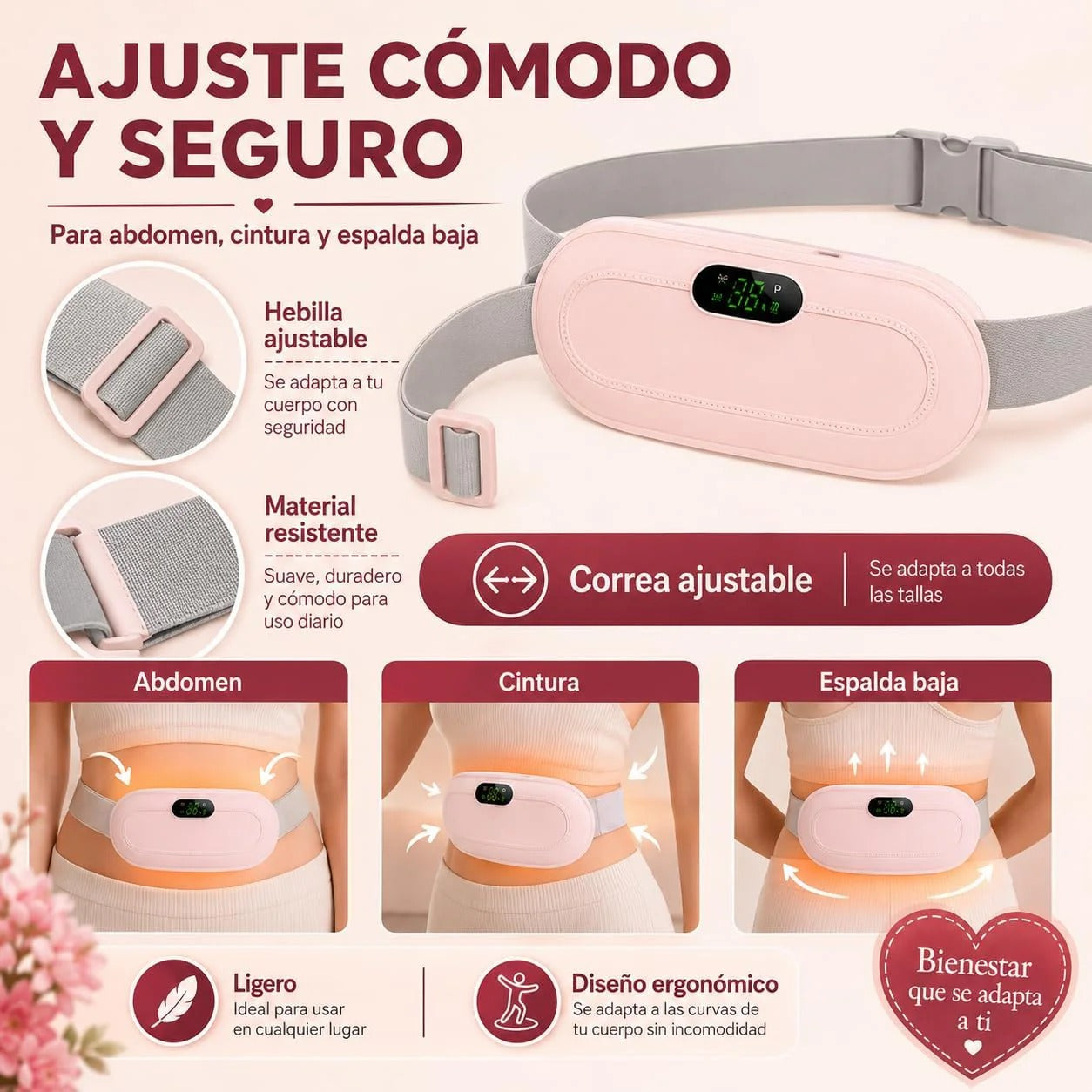 Almohadilla térmica para cólicos